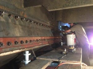 Installing dog bone expansion joint