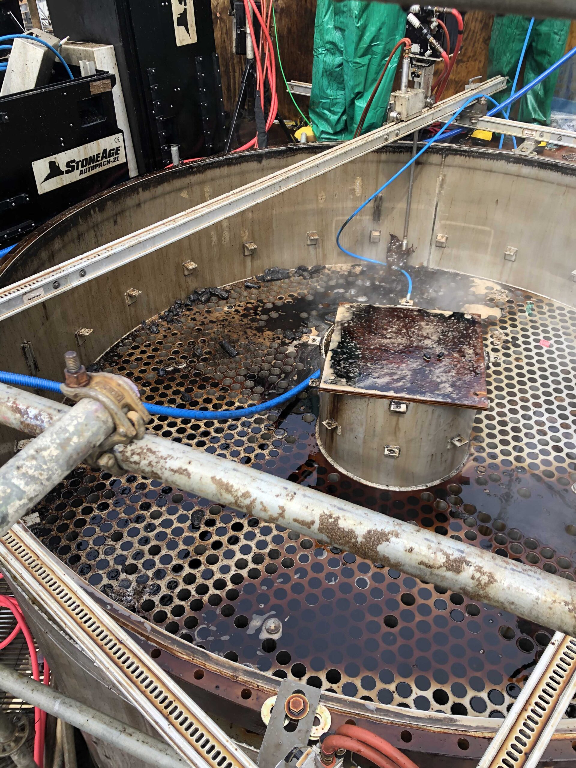 Hydroblasting Services 2 Projectile’s Hydroblasting Services being used on heat exchangers and condensers