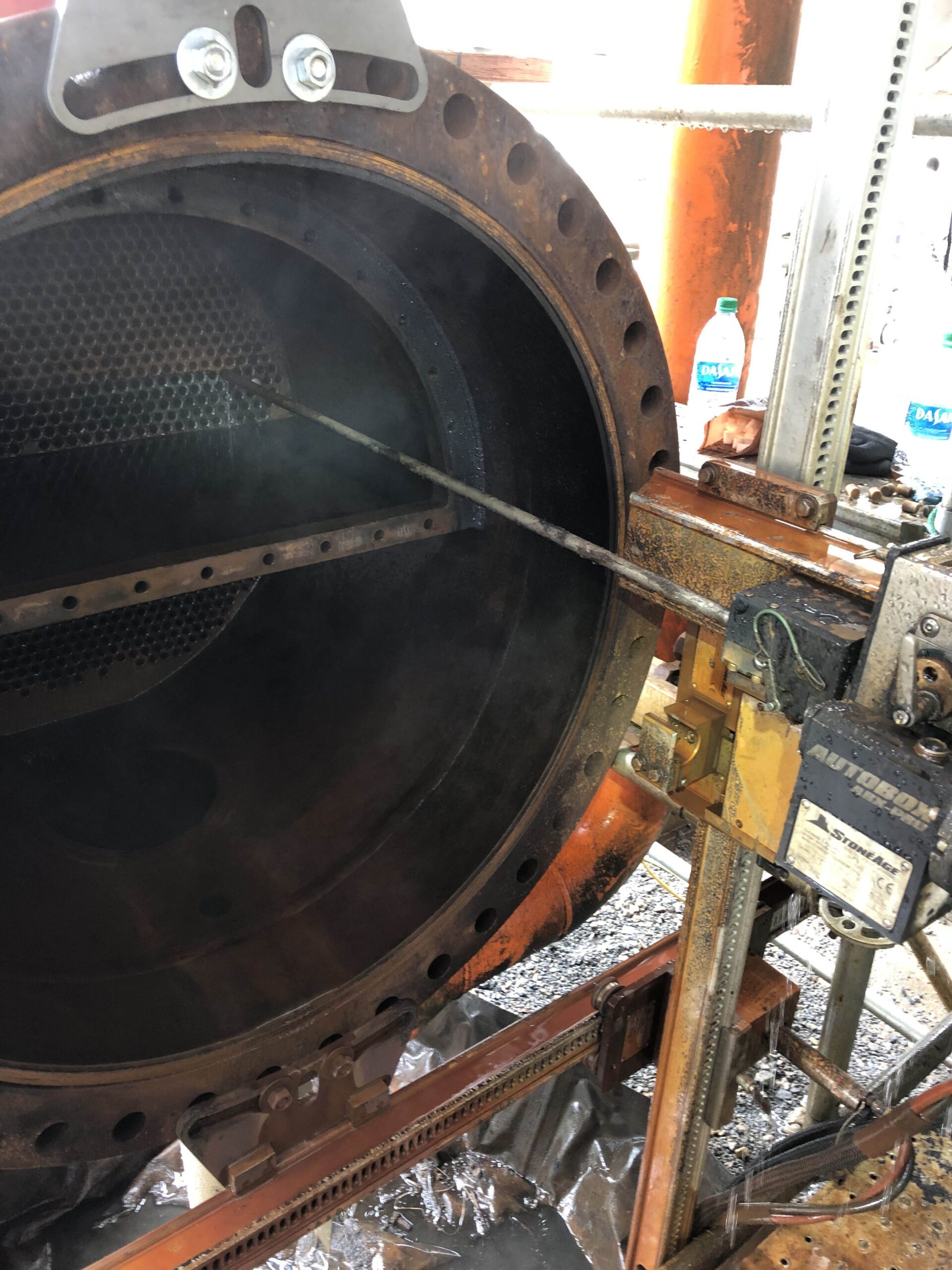 Hydroblasting Services 3 Projectile’s Hydroblasting Services being used on heat exchangers and condensers