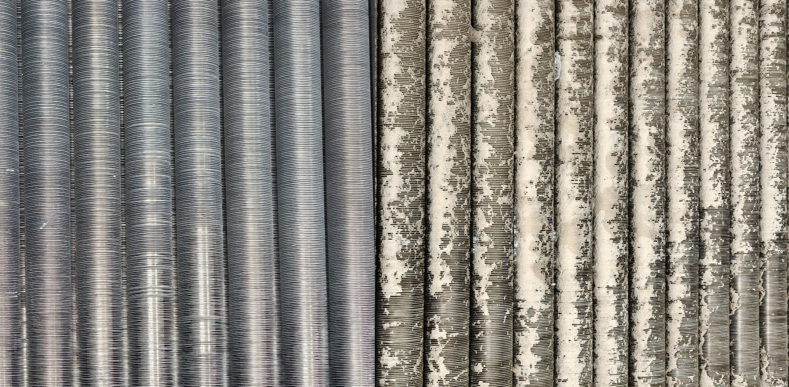 Air Cooled Heat Exchanger Cleaning 4 Before and After Cleaning Air Cooled Heat Exchanger