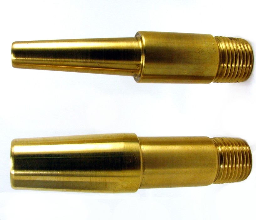 Tube Cleaning Water Gun & Nozzles 2 Nozzles used in tube cleaning for heat exchangers and condenser tubes