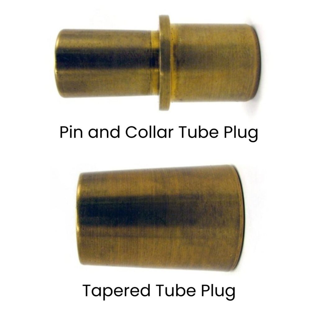 Metal Tapered Tube Plugs 1 Pin and Collar and Tapered Tube Plug Tube for heat exchangers and condenser tubes